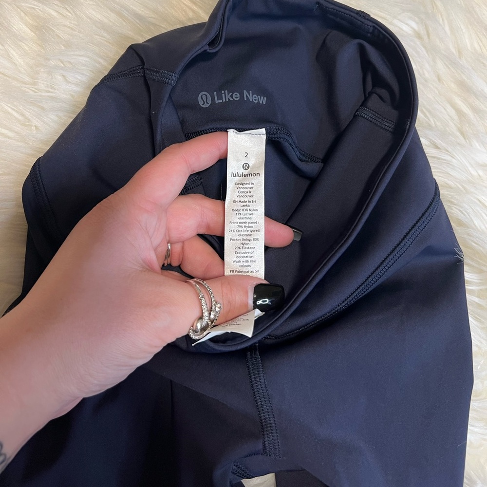 Lululemon Navy & Purple Leggings - Picture 5 of 5